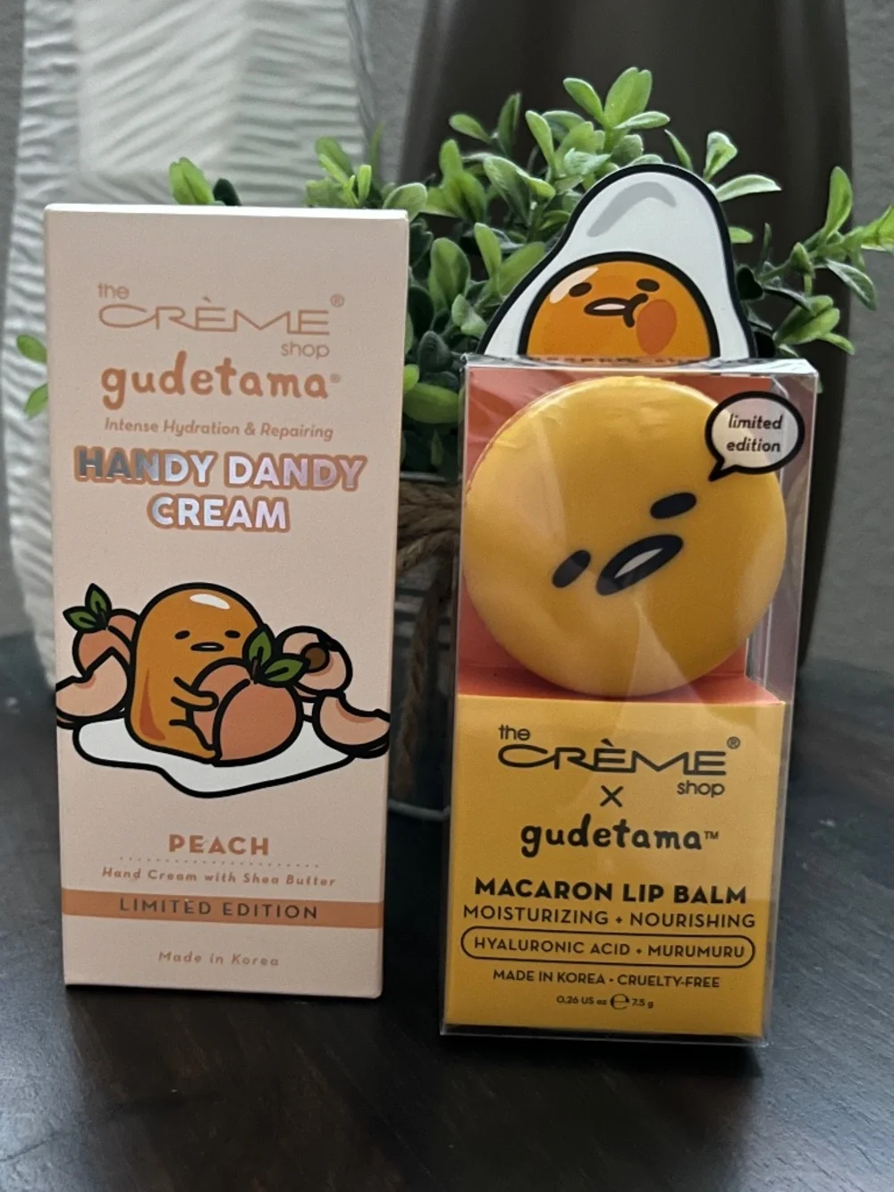 The Creme Shop x Gudetama Hand Lotion and Lip Balm Limited Edition